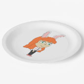 Bunnygirl Pappteller (Schrägansicht)