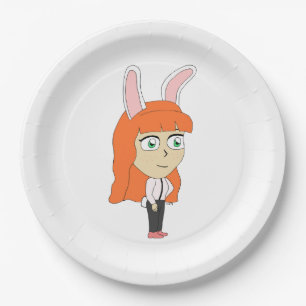 Bunnygirl Pappteller