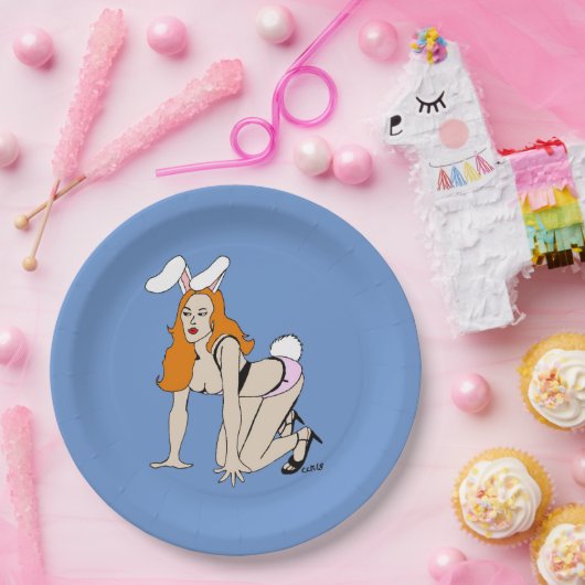Bunnygirl Pappteller (Party)
