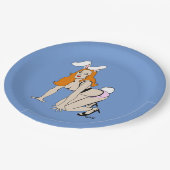 Bunnygirl Pappteller (Schrägansicht)