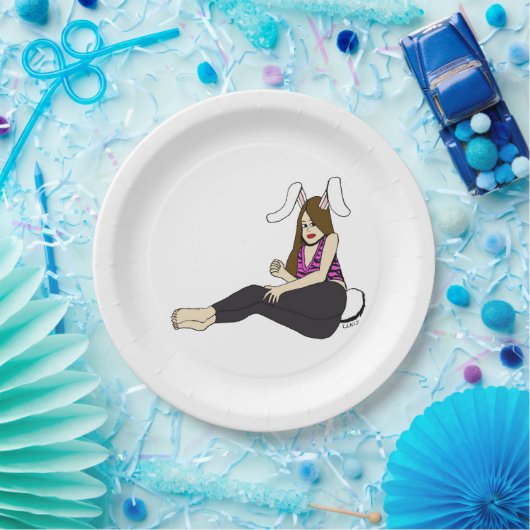 Bunnygirl Pappteller (Party)