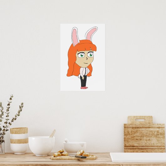 Bunnygirl Poster (Küche)