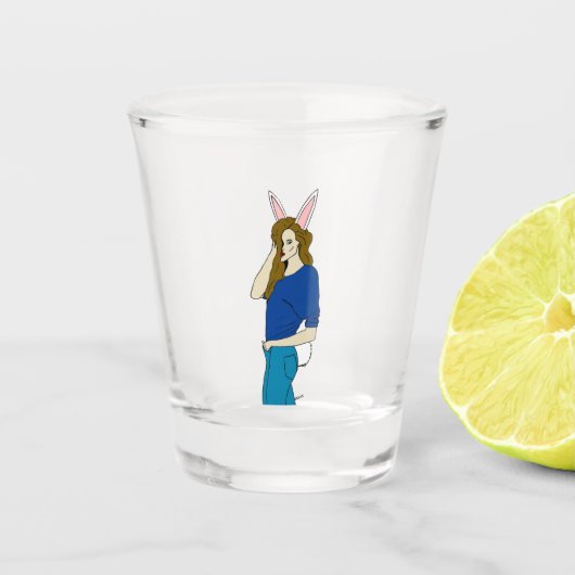Bunnygirl Schnapsglas (Vorderseite)