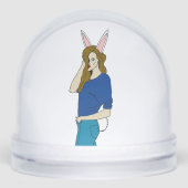 Bunnygirl Schneekugeln (Vorderseite)