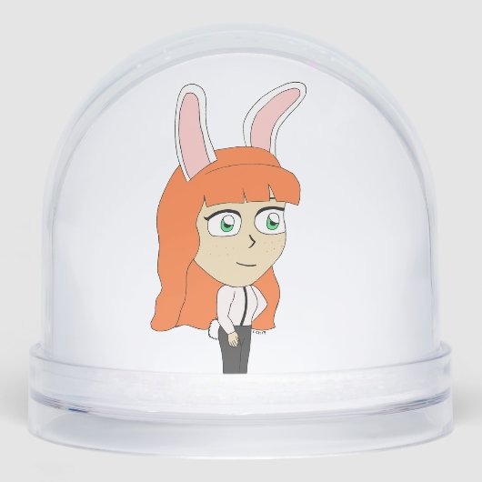 Bunnygirl Schneekugeln (Vorderseite)