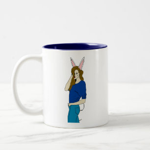 Bunnygirl Zweifarbige Tasse