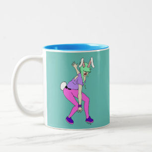 Bunnygirl Zweifarbige Tasse