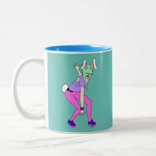 Bunnygirl Zweifarbige Tasse (Links)