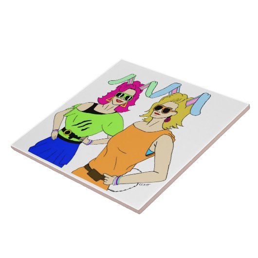 Bunnygirls Fliese (Seite)