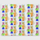 Bunnygirls Geschenkpapier (Flach)