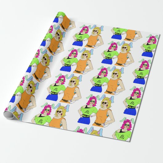 Bunnygirls Geschenkpapier (Ungerollt)