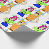 Bunnygirls Geschenkpapier (Ecke)