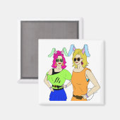 Bunnygirls Magnet (Vorderseite/Rückseite)