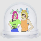 Bunnygirls Schneekugeln (Rückseite)