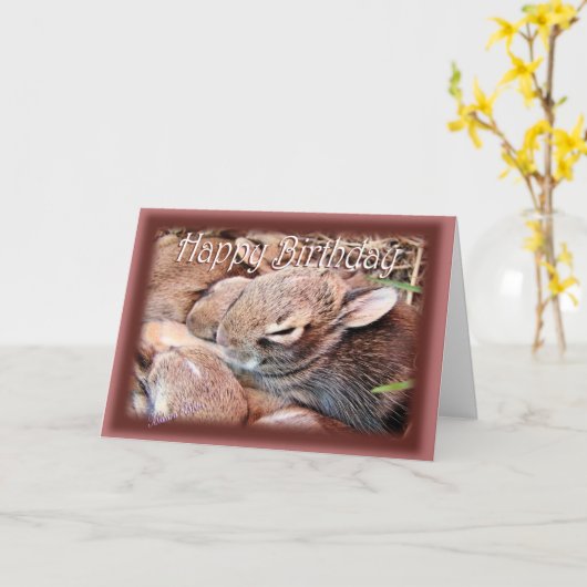 BunnyHBD-anpassen Karte (Gelbe Blume)