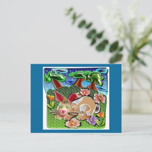 Bunnyhop1 Postkarte (Stehend Vorderseite)