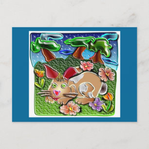 Bunnyhop1 Postkarte