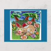 Bunnyhop1 Postkarte (Vorderseite)