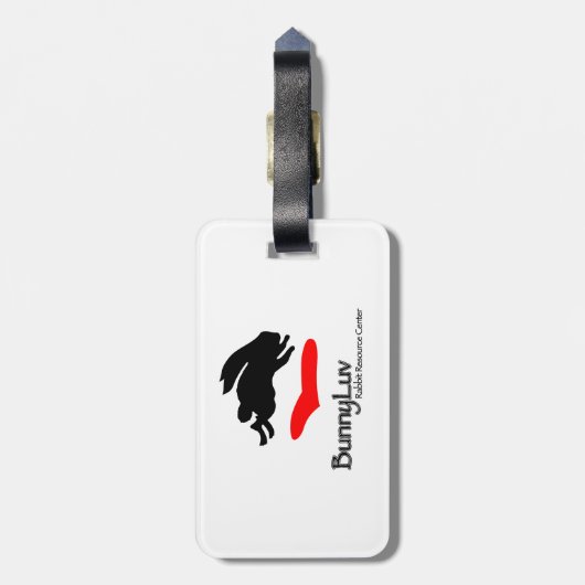 BunnyLuv Gepäckanhänger mit (Rückseite vertikal)
