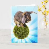 BunnyLuv Gruß-Karte, die Twink kennzeichnet Karte (Gelbe Blume)