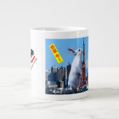 BunnyLuv Monster-Kaninchen! Tasse, die Bianca Jumbo-Tasse (Vorderseite)