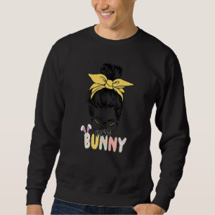 Bunnymama Ostern Mama Bunny Ears Leopard Ra Sweatshirt