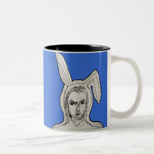 bunnyman1, guter Morgen bunnyhead. Zweifarbige Tasse