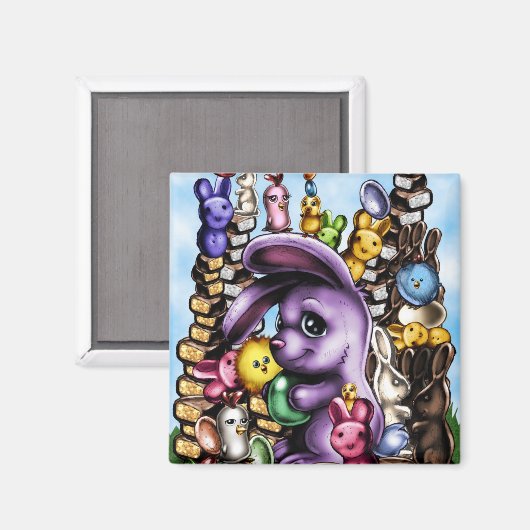 BunnyOaster1b Magnet (Vorderseite/Rückseite)