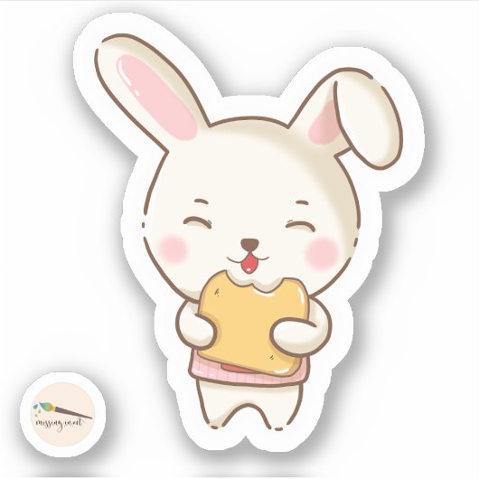 Bunny's Bakery Collection - Bunny Junior Aufkleber (Vorderseite)