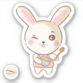 Bunny's Bakery Collection - Mr. Bunny Aufkleber (Vorderseite)