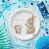 Bunny's boy First Tooth Party Pappteller (Party)