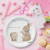 Bunny's boy First Tooth Party Pappteller (Party)