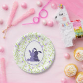 Bunny's Embrace Spring Floral Pappteller (Party)