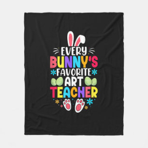 Bunny's Teacher Osterzeit Thema farbenfrohe Gestal Fleecedecke