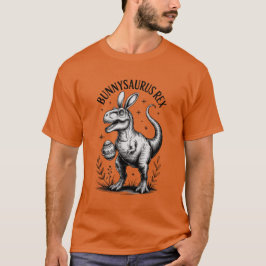 Bunnysaurus Easter Men's Tee Dino Bunny Humor 