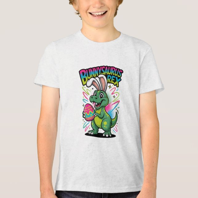 Bunnysaurus Easter Tee Dino Bunny Hybrid Holiday (Vorderseite)