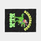 Bunnysaurus Rex Ostern Rex Dinosaurier Hase Kinder Fleecedecke (Vorderseite (Horizontal))
