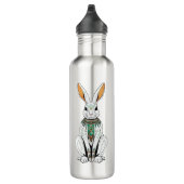 BunnySip – Cute Rabbit Design Water Bottle Edelstahlflasche (Rechts)
