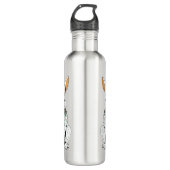 BunnySip – Cute Rabbit Design Water Bottle Edelstahlflasche (Vorderseite)