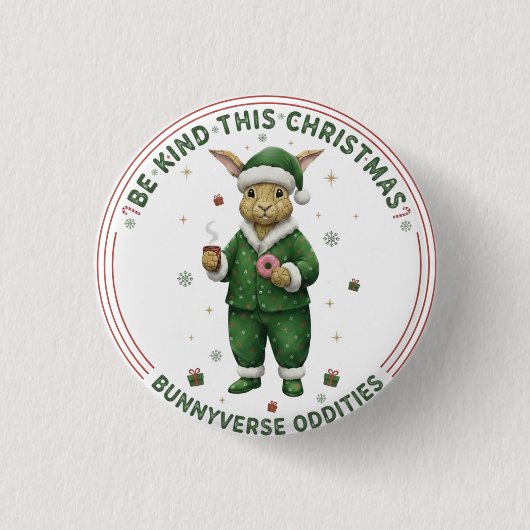 Bunnyverse christmas button (Vorderseite)