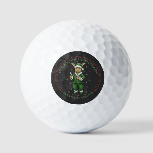 Bunnyverse christmas golfball (Vorderseite)