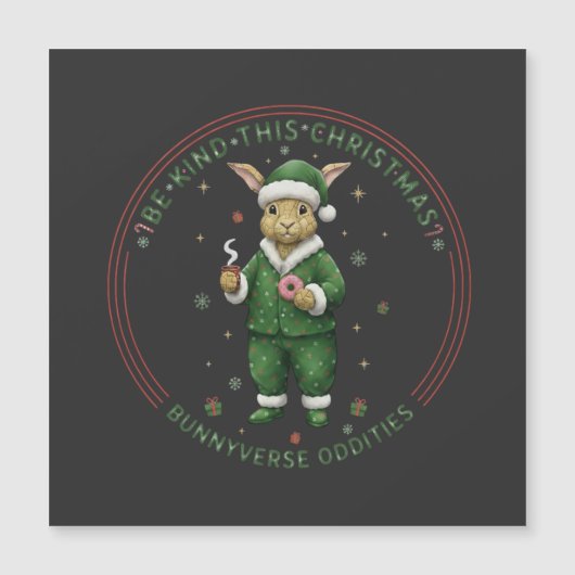 Bunnyverse christmas magnetkarte (Vorderseite)