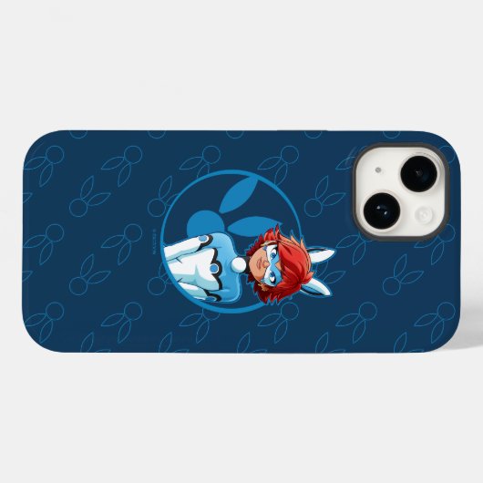 Bunnyx Blue Abzeichen Case-Mate iPhone Hülle (Rückseite (Horizontal))
