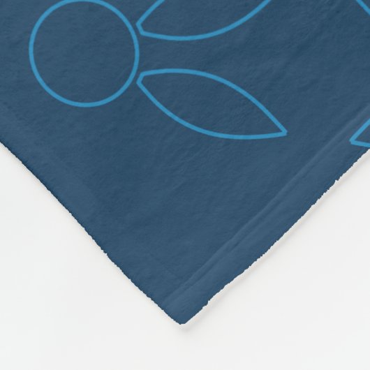 Bunnyx Blue Abzeichen Fleecedecke (Ecke)