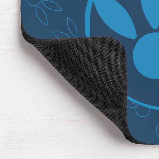 Bunnyx Blue Abzeichen Mousepad (Ecke)