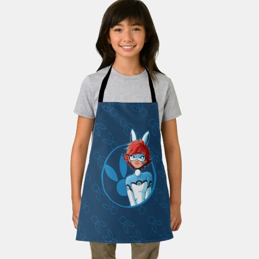 Bunnyx Blue Abzeichen Schürze (Insitu)