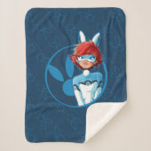 Bunnyx Blue Abzeichen Sherpadecke (Vorderseite)