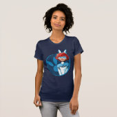 Bunnyx Blue Abzeichen T-Shirt (Vorne ganz)