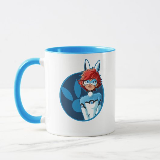 Bunnyx Blue Abzeichen Tasse (Links)