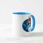 Bunnyx Blue Abzeichen Tasse (VorderseiteRechts)